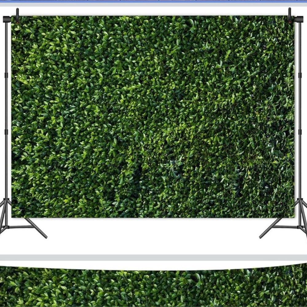 Photography Backdrop Green Leaves 7 x 5